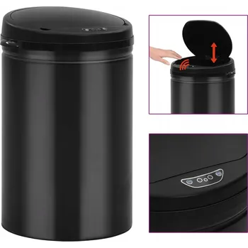 Odpadkový koš Automatický odpadkový koš 30 L se senzorem, černý, 30,5 x 51,5 cm, sta
