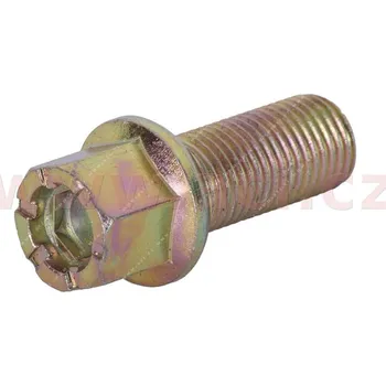 šroub kola, závit M14x1.5, kulové sedlo, délka závitu 27 mm, celková délka 50 mm, velikost klíče 17