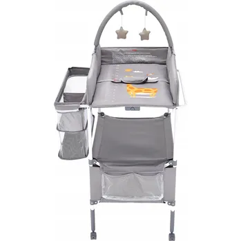 přebalovací pult a komoda Přebalovací pult Pro Miminka 76,2x75x(100,5-108)CM Skládací Přebalovací Pult Světle Šedý