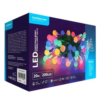 Vánoční dekorace Vánoční osvětlení LED modee Christmas Lights Balls C20112, 200 LED, 20m vnitřní/venkovní, multicolor