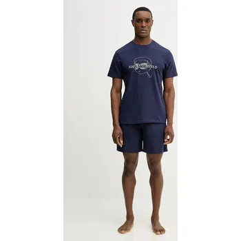 Dámské pyžamo Pyžamo Karl Lagerfeld IKON B1M45005 námořnická modř 59X, vel. S