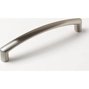 Nábytkové kování 770152 úchytka rozteč 128mm broušený nikl (Nábytková úchytka s roztečí 128 mm v povrchu broušený nikl. Praktický doplněk do interiéru.)