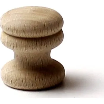 Nábytkové kování 48056 knopka dřevěná pr.25mm přírodní (Nábytková knopka o průměru 25 mm. Praktický doplněk do interiéru.)
