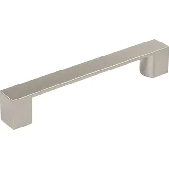 Nábytkové kování 12339 úchytka rozteč 128mm broušený nikl (Nábytková úchytka s roztečí 128 mm v povrchu broušený nikl. Praktický doplněk do interiéru.)