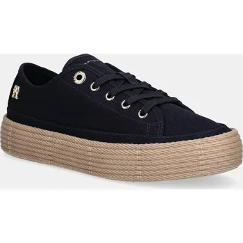 Pánské tenisky Tenisky Tommy Hilfiger VULC ESPADRILLE SNEAKER FW0FW08404 námořnická modř 59X, EUR 40