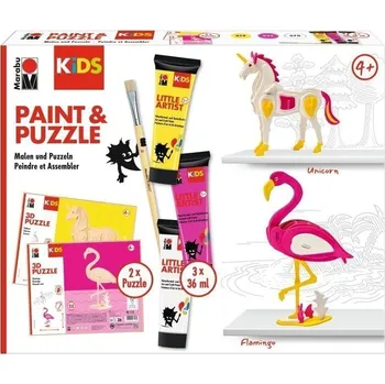 Marabu KiDS Little Artist Paint&Puzzle - Unicorn