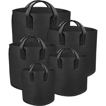 Květináč Root Pouch GREY textilní květináč 76L (Root Pouch je nový, inovativní květináč, prospěšný pro rostlinu, která v něm může růst. Root Pouch zajišťuje efektivní využití vody, živin a má výborné termoregulační vlastnosti - nepřehřívá se jako plastové květináč