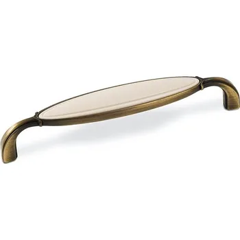 Nábytkové kování 14017 úchytka DITA rozteč 128mm staromosaz (Nábytková úchytka DITA s roztečí 128 mm v povrchu mosaz. Praktický doplněk do interiéru.)