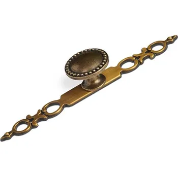 Nábytkové kování 12578 úchytka GINA rozteč 140mm staromosaz (Nábytková úchytka GINA s roztečí 140 mm v povrchu mosaz. Jednoduchý a funkční doplněk do interiéru.)