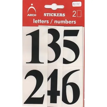 samolepka ARCH 460-B samolepící čísla 0-9 52 mm 2 archy