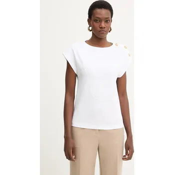 Dámské tričko Bavlněné tričko Marciano by Guess LYRIS dámské, bílá barva, 6RGI03 6362A 6RGI03.6362A 00X, vel. XL