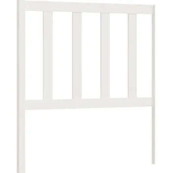 VidaXL Čelo postele, bílé, 106x4x100 cm, masiv