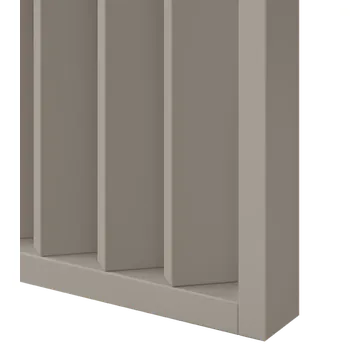 Obklad Lamele 3D Dělící lamelová stěna s podstavcem - volně stojící, 990 x 2005 mm, (MDF), PÍSKOVÁ BÉŽOVÁ V úhlu 45°