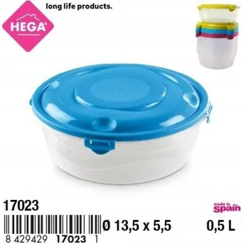 Dóza na potraviny Kulatý nádoba se zámkem 500 ml 1 Ks