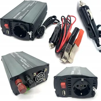 Měnič napětí VOLTCRAFT MSW 300-12-G Měnič Napětí automobilová 300 W 12 V/DC, USB 2.0 A (samec)