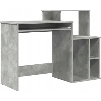 Psací stůl Obdélníkový psací stůl VidaXL 120,5 x 88,5 x 44 cm šedý