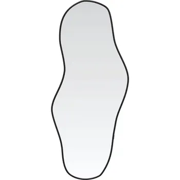 Zrcadlo Zrcadlo Nástěnné Kosmetické s Rámem z PVC Černé 70x30 cm