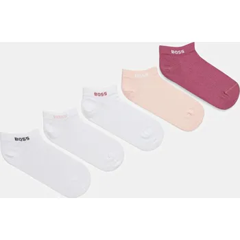 Dámské ponožky Ponožky BOSS 5P AS Logo CC W 5-pack dámské, bílá barva 50514840 00A, vel. 35-38