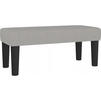 Zahradní lavice Multifunkční lavice z látky světle šedá 70x30x30 cm