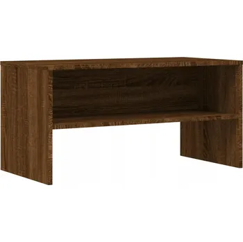 Televizní stolek TV stolek z materiálu na bázi dřeva, hnědý dub, 80x40x40 cm