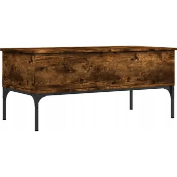 Konferenční stolek Konferenční stolek se zvedací deskou, kouřový dub, 100 x 50 x 45 cm