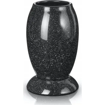 Váza Keramická váza na hrob Polnix černá 22,5x13,5 cm