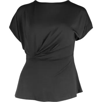 Tričko Nu Denmark 8329-56 černé s krouceným detailem Velikost: 38