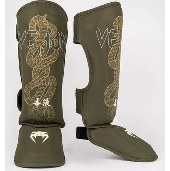 Chránič holeně pro bojový sport Venum Serpenti chrániče holení - khaki/bronz, VENUM-05757-590 L