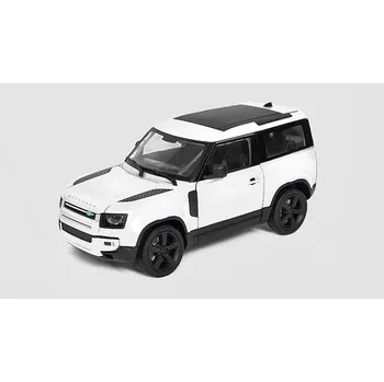 autíčko Land Rover Defender bílá 1:24 - Welly Land Rover Defender - kovoý model auta