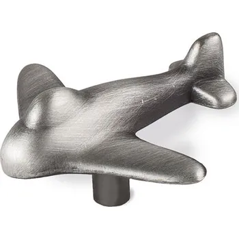 Nábytkové kování 12174 úchytka LETADLO starocín (Nábytková úchytka LETADLO. Jednoduchý a funkční doplněk do interiéru.)