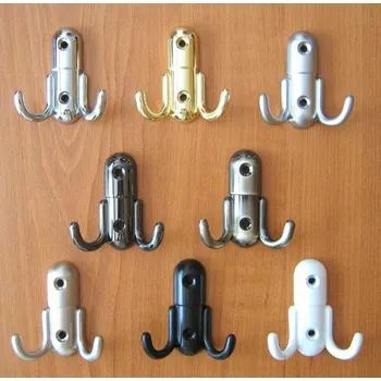 Věšák 63303 věšák FILIPI staromosaz (Nástěnný věšák v povrchu mosaz. Vhodné řešení pro nábytek v interiéru.)