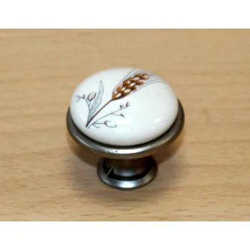 Nábytkové kování 11033 knopka 29mm nikl - porcelánový klásek (Nábytková knopka 29 o průměru 29 mm v povrchu nikl. Vhodné řešení pro nábytek v interiéru.)