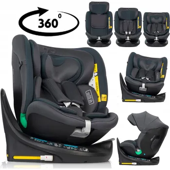 Autosedačka Otočná autosedačka Easy Go Cosy i-Size 0-36 kg, šedá