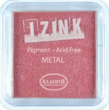 Dětské razítko Razítkovací inkoust Aladine Izink červený metalický (červená metalíza)