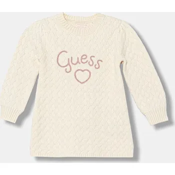 Dívčí šaty Dívčí šaty Guess K5BK20.Z0850.9BYA béžová 01X, vel. 122-125