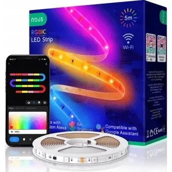 LED páska Chytrý LED pásek RGB+IC WiFi 5m NOUS F4