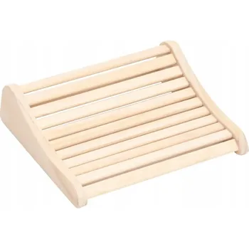 Dřevěná opěrka hlavy do sauny z masivního borovicového dřeva 37x33x10 cm