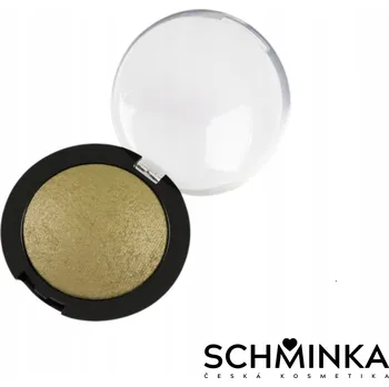 Oční stíny Minerální Zapékaný Oční Stín 34 - Zelenkavý se Zlatozelenou Perletí