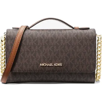 Kabelka Michael Kors kabelka Crossbody peněženka Jet Set Travel hnědá