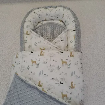 Hnízdečko pro miminko Pro útulný domov Sada do postýlky 3 dílná Lesní zvířátka