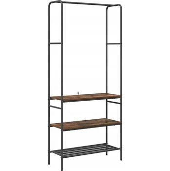 Věšák Stojací věšák, dřevotříska VidaXL, odstíny hnědé