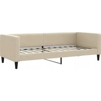 Pohovka Krémová pohovka s funkcí spaní 223 x 90 x 68 cm