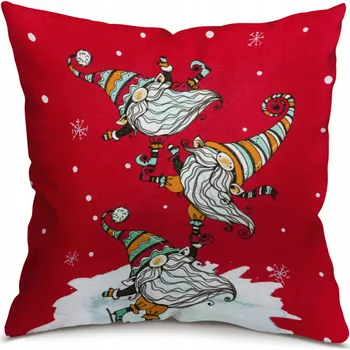 Polštář POLŠTÁŘ VÁNOČNÍ NA MIKULÁŠE VÁNOCE DEKORAČNÍ SKŘÍTCI