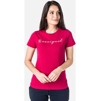 Dámské tričko Rossignol LOGO ROSSI TEE dámské červené triko-XL