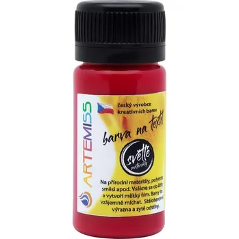 Speciální výtvarná barva Barvy na textil ARTEMISS červená 1 ks 250 ml