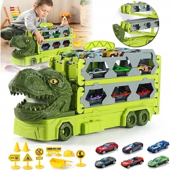 autodráha DINOSAURUS ZÁVODNÍ DRÁHA S DINOSAURY, SMYČKOU + 6 AUTÍČEK