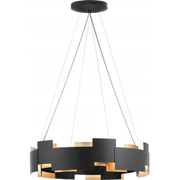 ZÁVĚSNÉ SVÍTIDLO STROPNÍ LOFT INDUSTRIÁLNÍ ČERNÉ ZLATÉ 6 ŽÁROVEK E27 DO OBÝVACÍHO POKOJE