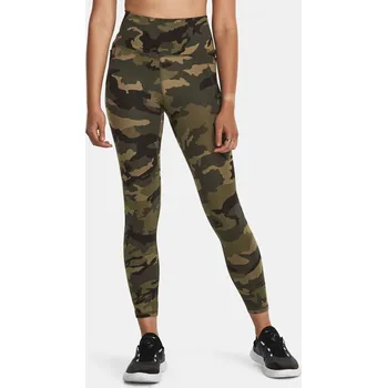 Dámské kalhoty Dámské legíny UNDER ARMOUR UA MERIDIAN PRINT ANKLE LEG ZELENÁ M