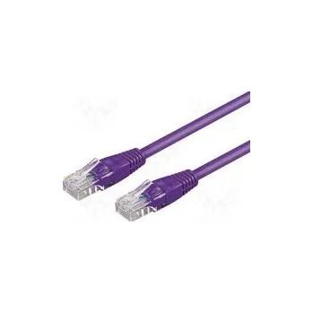 Síťový kabel Patch cord U/UTP 6 lanko CCA PVC fialová 1,5m 24AWG