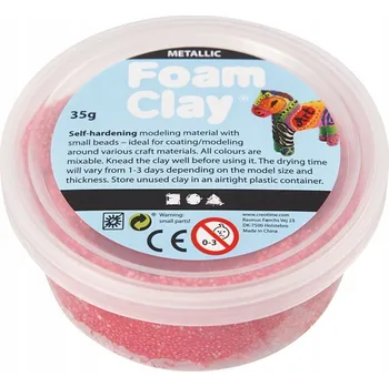 Modelovací hmota Modelovací hmota Foam Clay Metalická Červená 35 g